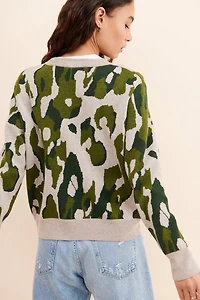 Theo & Spence Leopard Pullover Knit