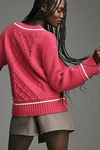 Maeve Tilly V-Neck Pullover Sweater
