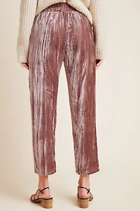 Tina + Jo Josephine Velvet Tapered Trousers