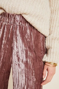 Tina + Jo Josephine Velvet Tapered Trousers