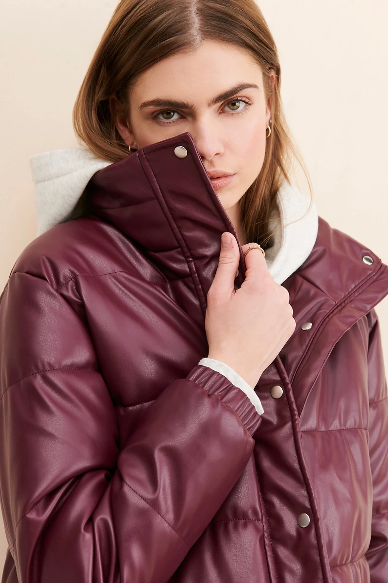 Vigoss Vegan Leather Puffer