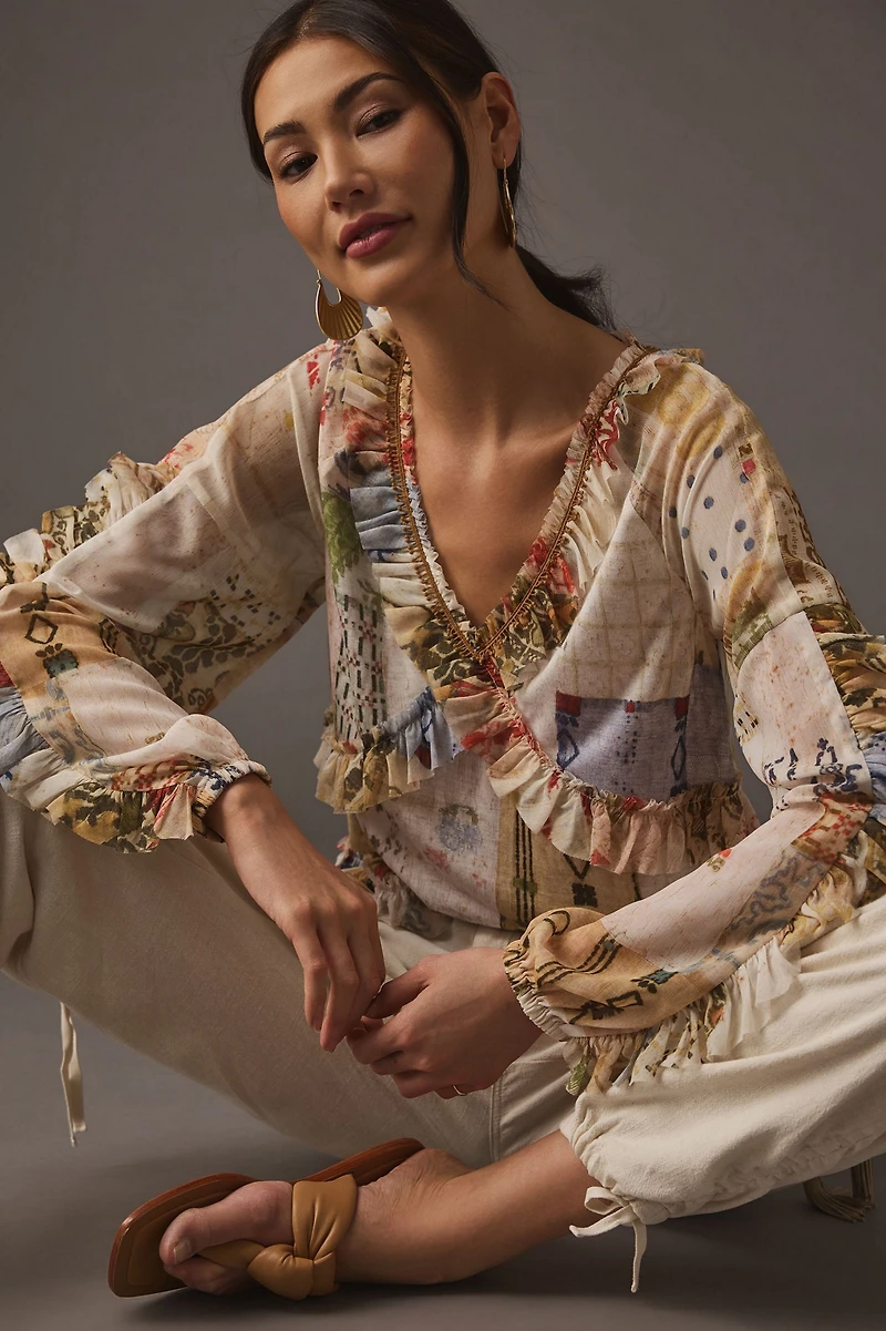 Tiny Ruffled Tunic Top