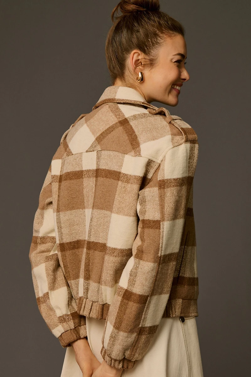Dolan Plaid Moto Jacket