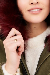 Avec Les Filles Hooded Parka Jacket