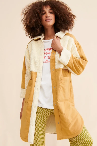 Diamond Sherpa Shirt Jacket