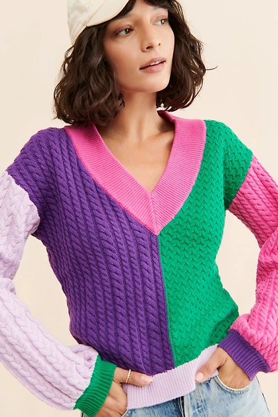 Olivia Rubin Delilah Colorblock Sweater