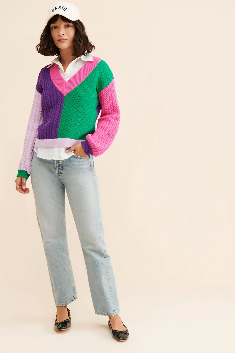 Olivia Rubin Delilah Colorblock Sweater