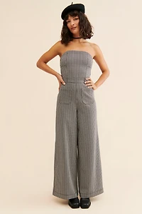 Maeve Houndstooth Knit Jumpsuit
