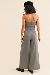 Maeve Houndstooth Knit Jumpsuit