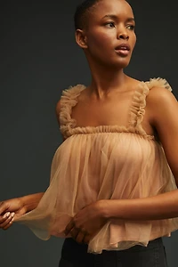 Sunday in Brooklyn Tulle Tank Top
