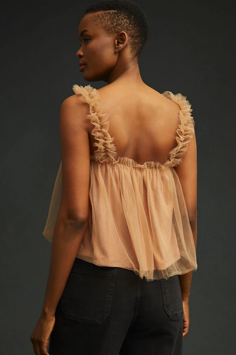 Sunday in Brooklyn Tulle Tank Top