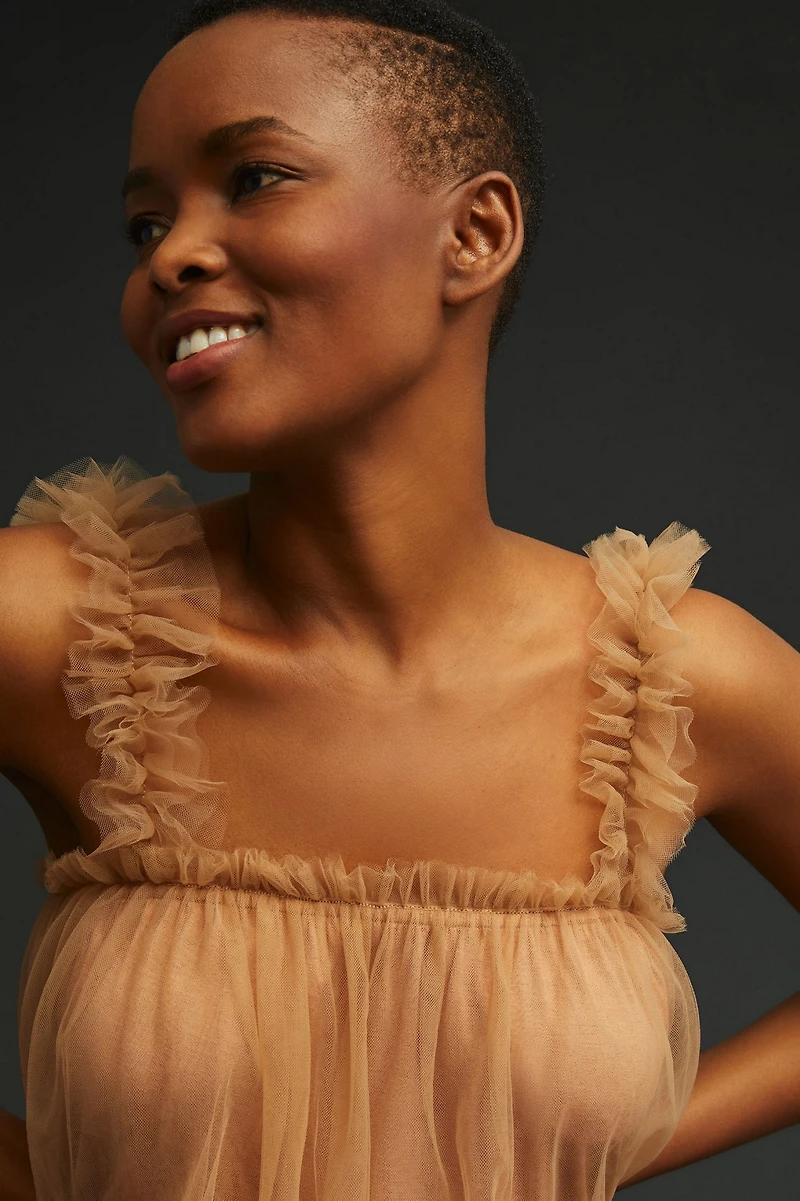 Sunday in Brooklyn Tulle Tank Top