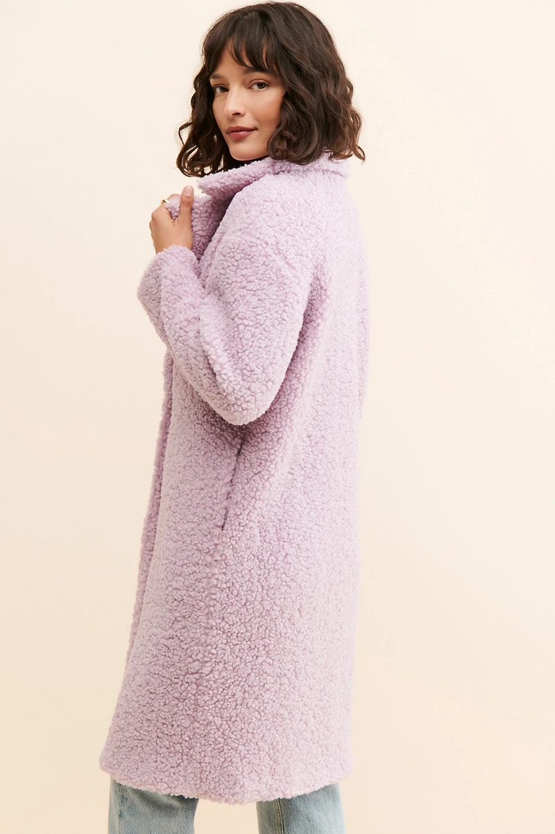 Sadie & Sage Hammond Vegan Shearling Coat