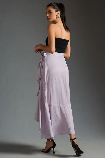 Maeve Ruffled Wrap Maxi Skirt