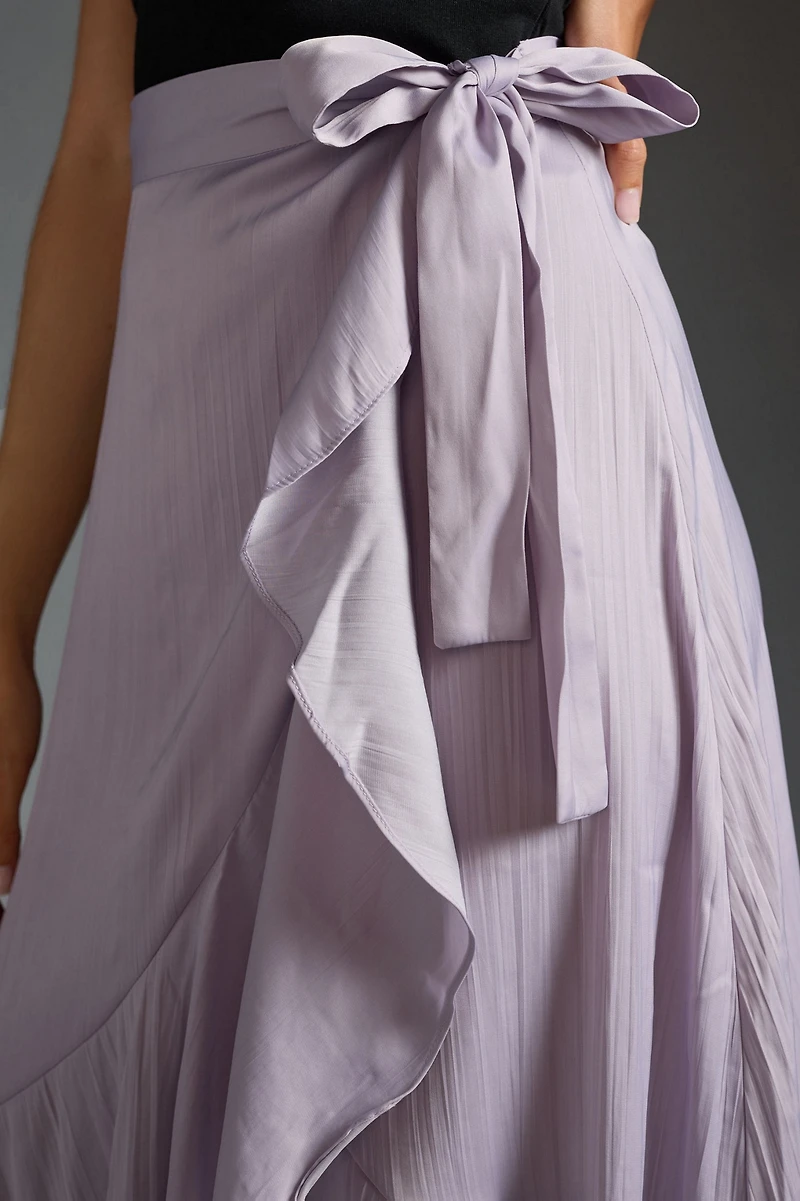 Maeve Ruffled Wrap Maxi Skirt