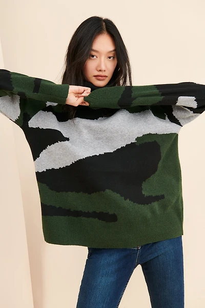 Theo & Spence Army Turtleneck