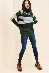 Theo & Spence Army Turtleneck