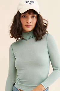Madewell Semi-Sheer Mockneck Tee