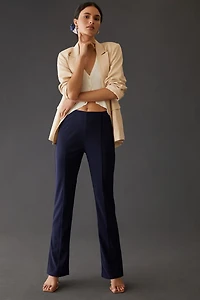 En Saison Mid-Rise Side-Slit Leggings