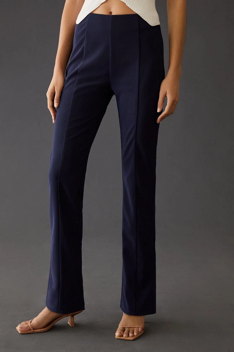 En Saison Mid-Rise Side-Slit Leggings