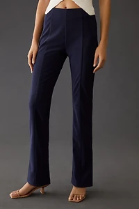 En Saison Mid-Rise Side-Slit Leggings