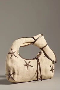 POOLSIDE The Josie Starfish Straw Top-Handle Bag