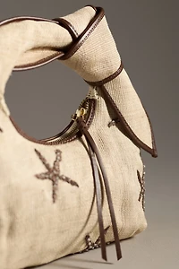 POOLSIDE The Josie Starfish Straw Top-Handle Bag