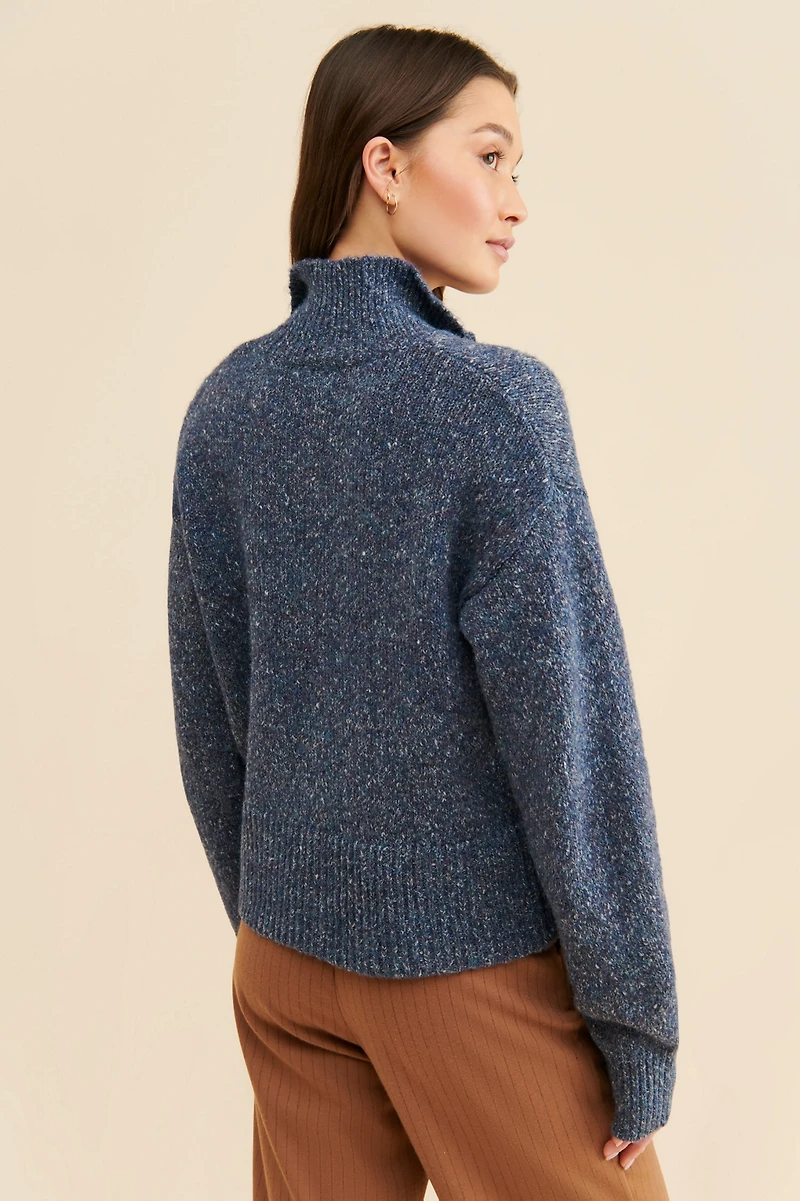 $525 Snap Front Henley Pullover