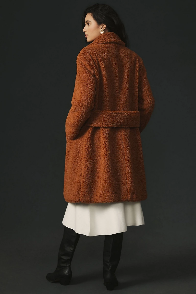 Maeve Long Teddy Coat