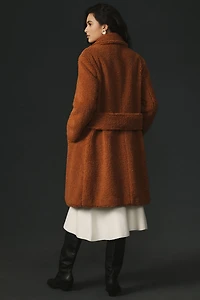 Maeve Long Teddy Coat