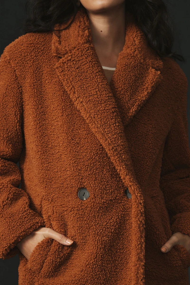 Maeve Long Teddy Coat