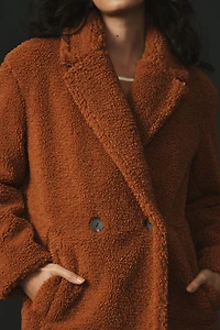 Maeve Long Teddy Coat