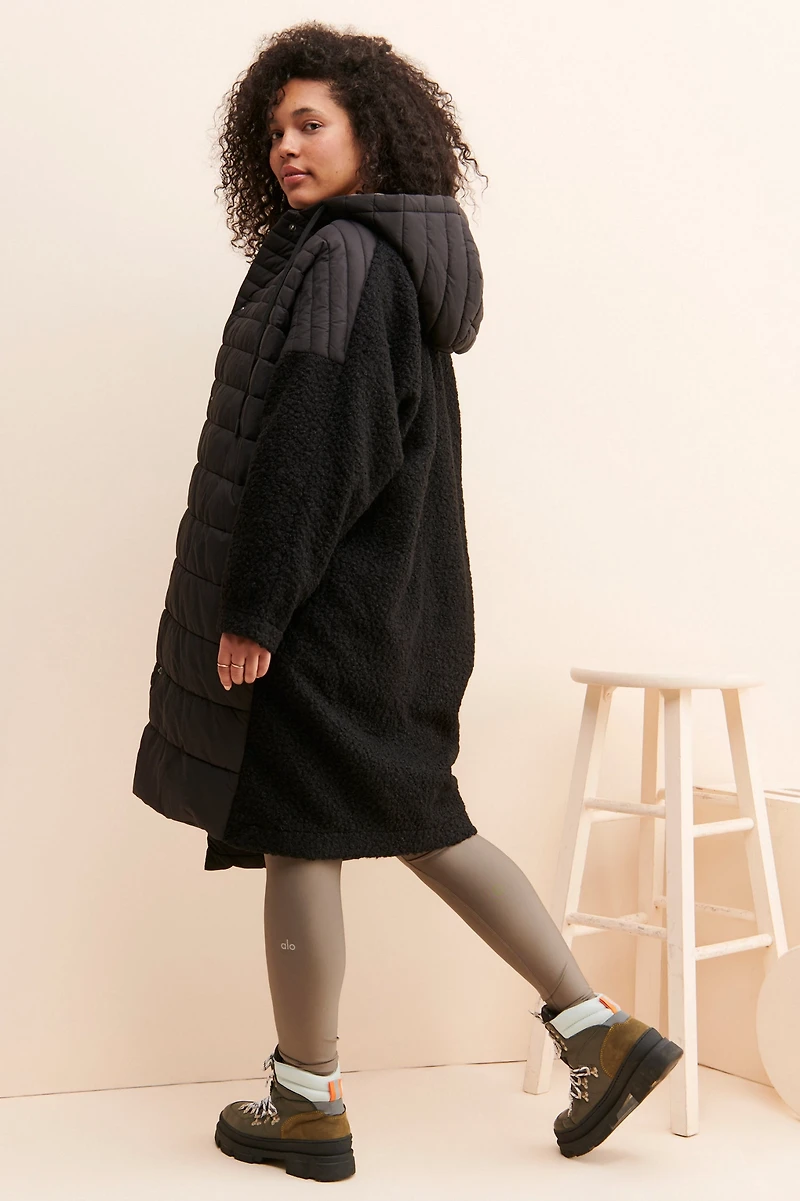 Bernardo Mixed Media Oversized Puffer