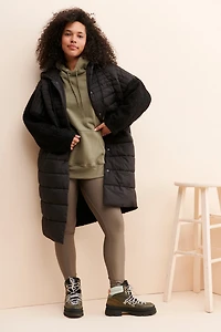 Bernardo Mixed Media Oversized Puffer