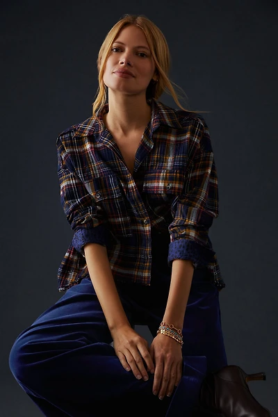 Cropped Plaid Shirt