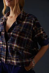 Cropped Plaid Shirt
