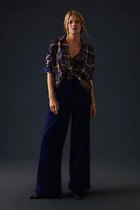 Cropped Plaid Shirt