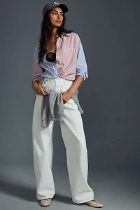 Maeve The Bennet Buttondown Shirt: Mixed Stripe Edition
