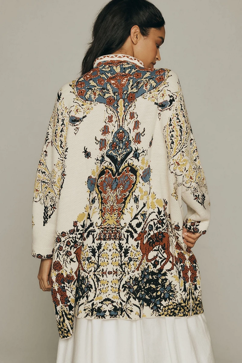 Aldo Martins Jacquard Printed Sweater Coat