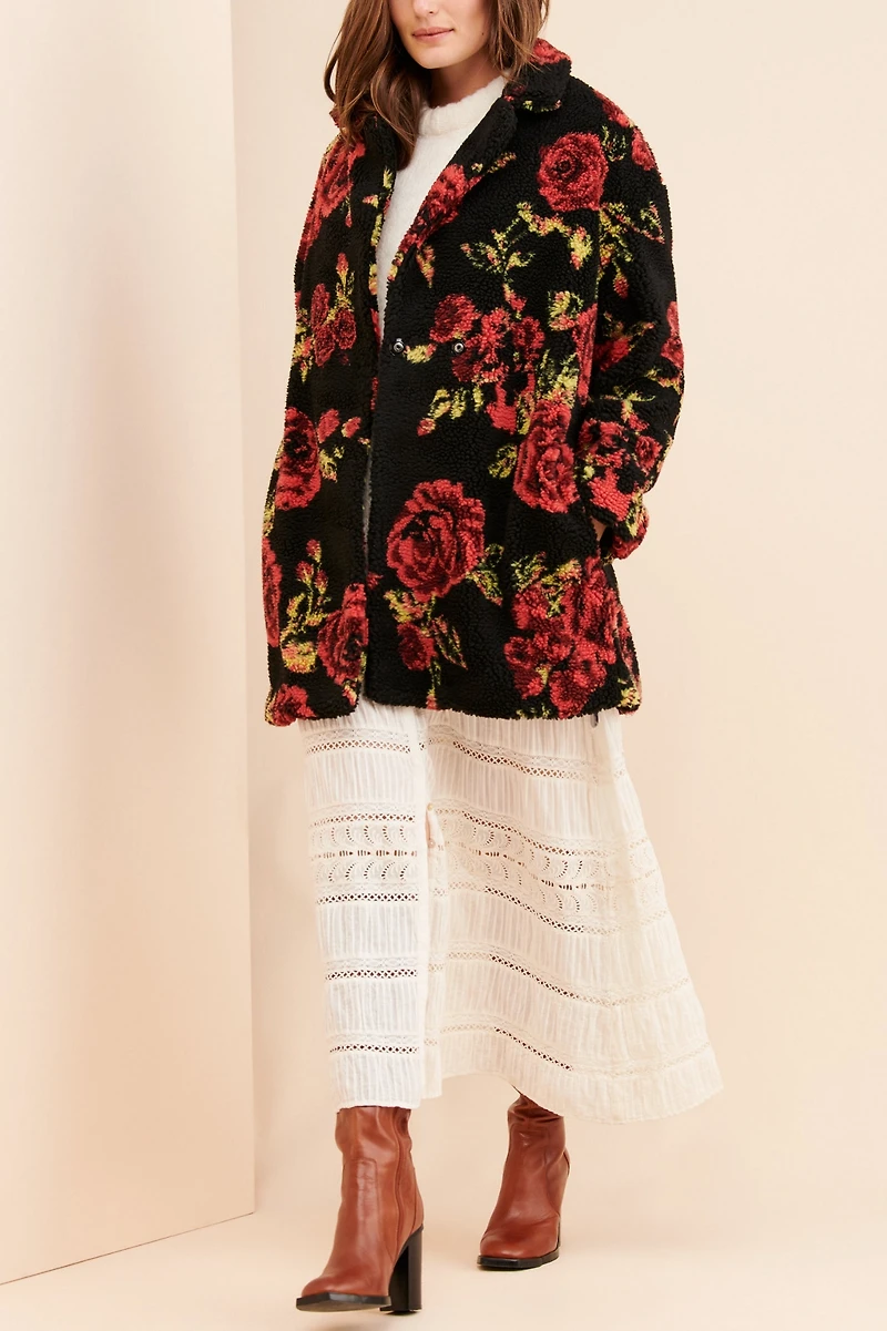 If By Sea Winter Roses Coat