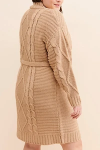 Amadi Leah Cable Knit Sweater Dress