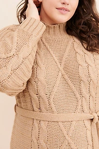 Amadi Leah Cable Knit Sweater Dress
