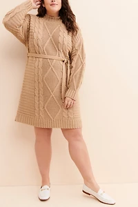 Amadi Leah Cable Knit Sweater Dress