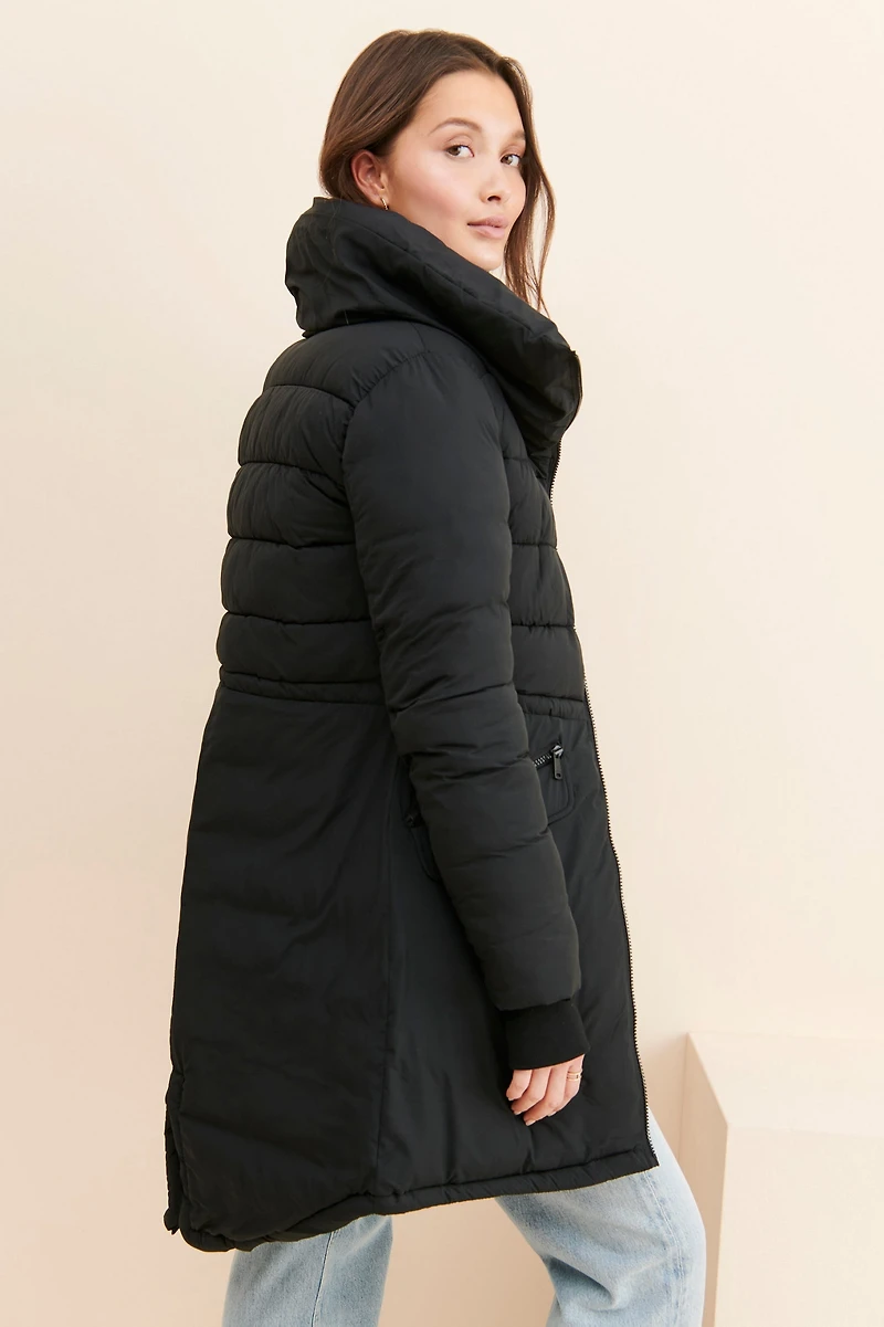 Bernardo Cinched Waist Puffer