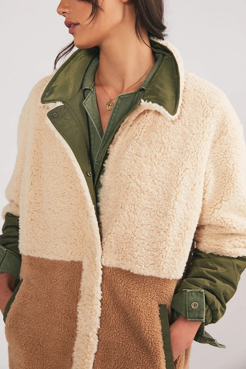 Ruby + Ed Sherpa-Lined Coat