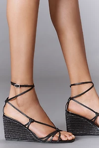 By Anthropologie Strappy Wedge Heels