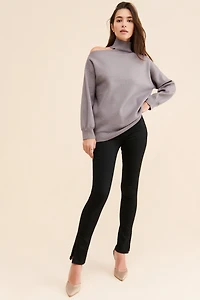 Vigoss High Neck Cut Out Sweater