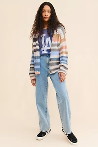 Vigoss Striped Knit Cardigan