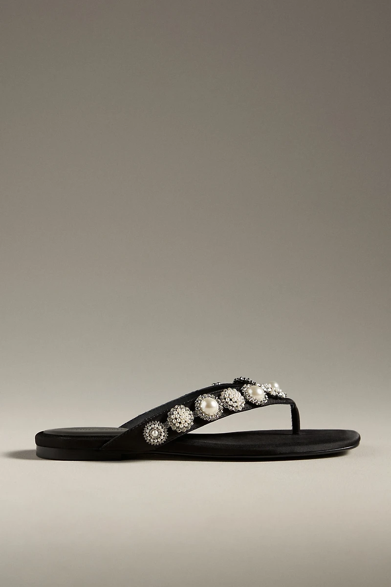 Jeffrey Campbell Merid Embellished Thong Sandals