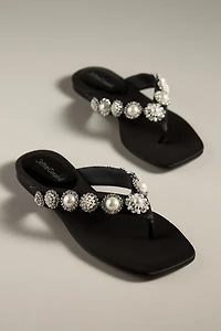 Jeffrey Campbell Merid Embellished Thong Sandals